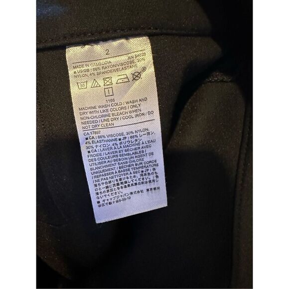 Banana Republic Black Ponte Pants Size 2 NWOT - Picture 5 of 5